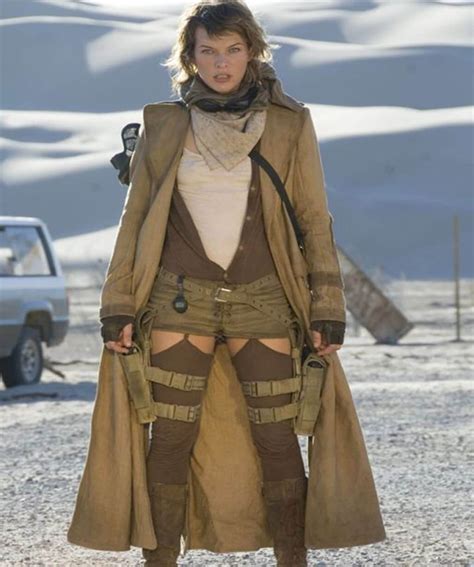 Resident Evil Extinction Alice Beige Long Coat