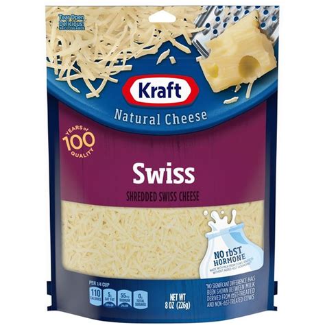 Kraft Swiss Shredded Cheese (8 oz) - Instacart