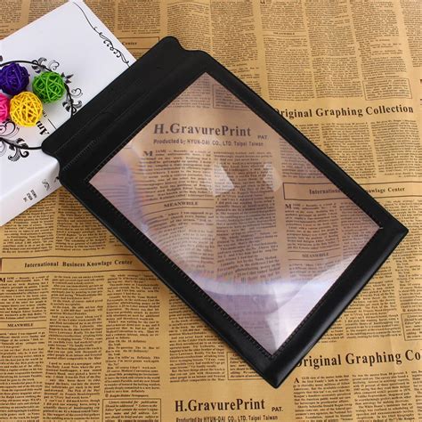 3X Large Reading Magnifier Big A4 Full Page Sheet Magnifying Glass Book ...