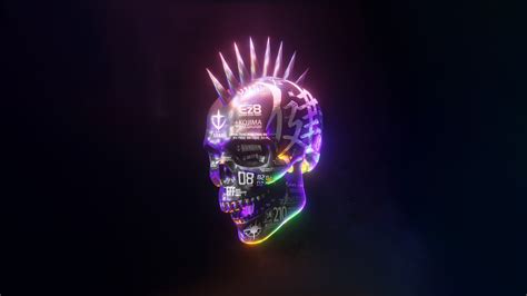 2560x14402020 Neon Dark Skull 4k 2560x14402020 Resolution Wallpaper, HD Artist 4K Wallpapers ...