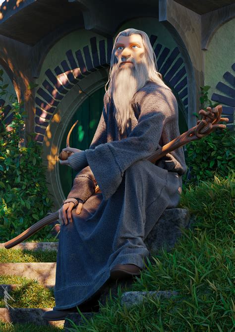 Gandalf, the Grey, toon - Finished Projects - Blender Artists Community