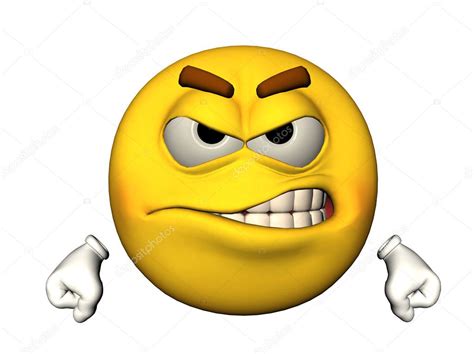 Angry emoticon Stock Photo by ©riedochse 3282435