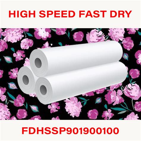 High Speed Dry Sublimation Paper Roll – 90gsm High Speed Sublimation ...