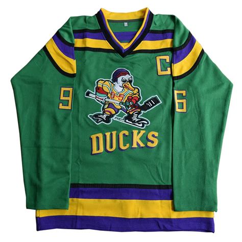 Ice Hockey Jersey Mighty Ducks Movie Jerseys #96 COMWAY Stitched ...