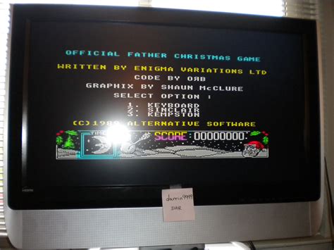 The Official Father Christmas Game (ZX Spectrum Emulated) high score by ...