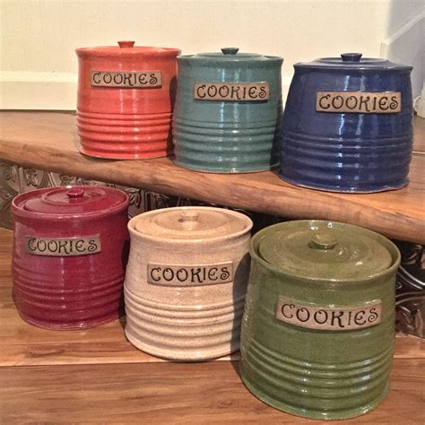 Custom Cookie Jar Made to Order Lidded Jar Large Canister Kitchen Storage Choose Your Text ...