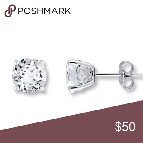 💎NEW! Kay Jewelers White Sapphire Stud Earrings💎 | Sapphire earrings ...