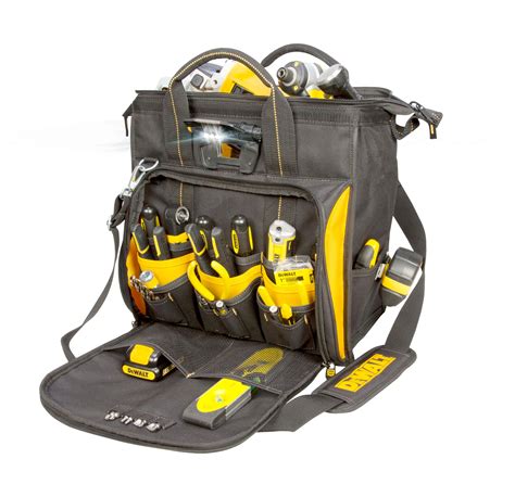 Backpack Tool Bag Heavy Duty Technician's DEWALT Hardware Storage Organizer LED | eBay