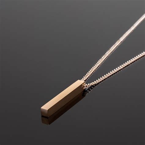 Bar Necklace Set in Rose Gold – RoseGold & Black