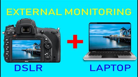 How to connect any dslr camera to the laptop/pc for controling and use as external monitor - YouTube