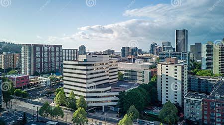 View of Modern Portland State University Dorms, Portland Oregon Stock ...