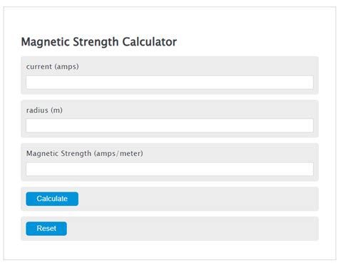 Magnetic Strength Calculator - Calculator Academy