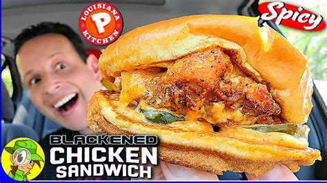 Popeyes® SPICY BLACKENED CHICKEN SANDWICH Review ⚜🔥⚫🐔🥪 | Peep THIS Out! 🕵️‍♂️ - YouTube