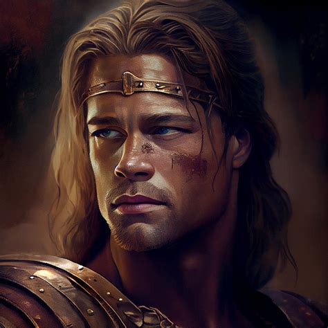 Brad Pitt Troy Mixed Media by Stephen Smith Galleries - Fine Art America