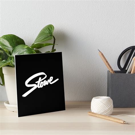 "STOWE Logo" Art Board Print by ahusakatomi | Redbubble