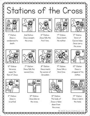 Illustrated Stations of the Cross List for Kids (and Adults)