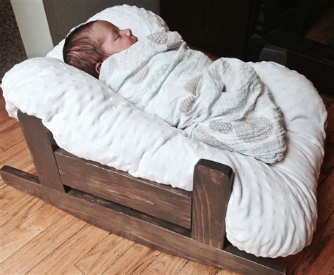 The Project Lady: DIY Wooden Baby Pillow Rocker Bassinet Lounger