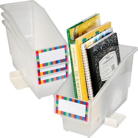 Durable Book And Binder Holder With Stabilizer Wing & Label Holder ...