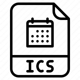 .ics, ics calendar information, ics document, ics file, ics file icon ...