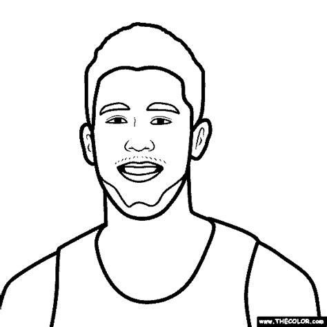 Devin Booker Coloring Page