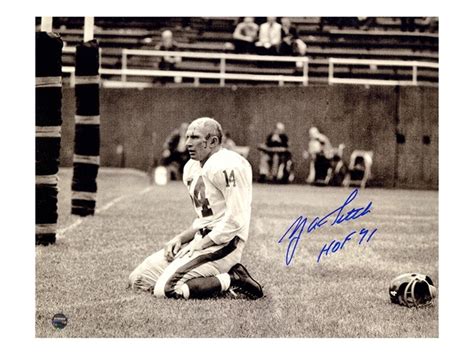 Y.A. Tittle Signed 'HOF' 8x10 Photo