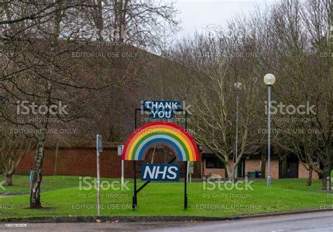 Thank You Nhs Sign Outside Hinchingbrooke Hospital Stock Photo - Download Image Now - Billboard ...