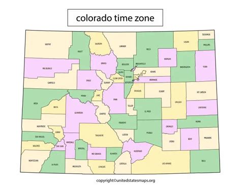 Colorado Time Zone Map | Mountain Time Zone Map Colorado