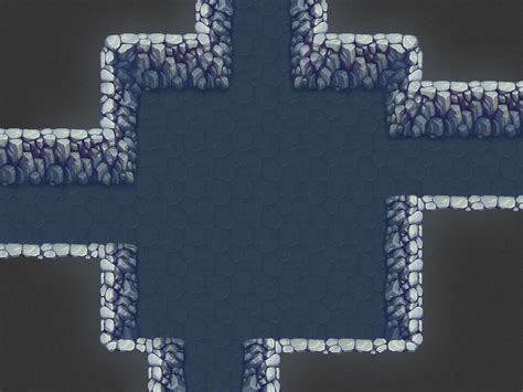 Stone dungeon tileset for a top-down game | Top down game, Game design ...