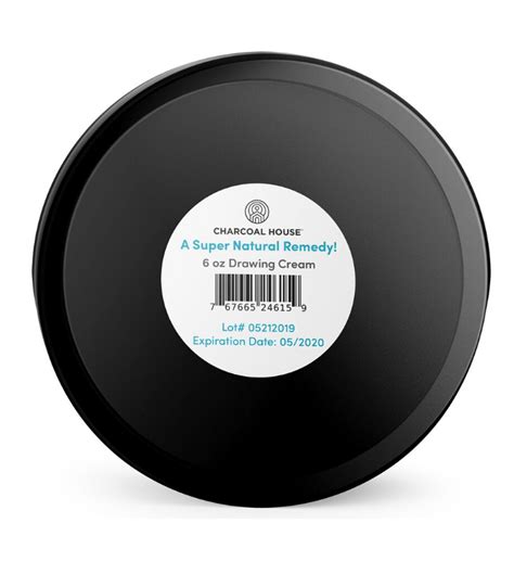 Activated Charcoal Drawing Cream - New Formula! ( 6 oz ) - Charcoal ...