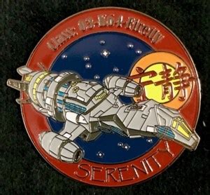 Firefly Class: 03-K64 Serenity Ship & Logo Large Colored Enamel Metal ...