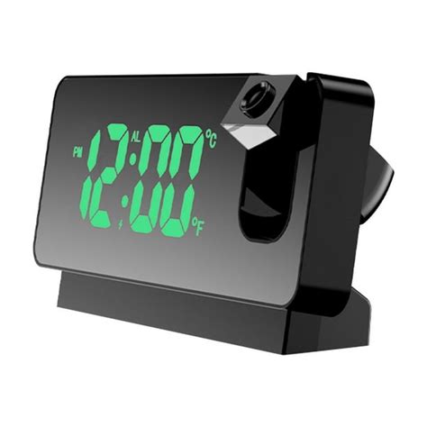 JeashCHAT Projector Alarm Clock for Bedroom Ceiling, Projection Digital ...