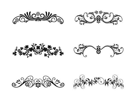 Vector Floral Ornamental Design Elements (.eps) Free Vector Download ...