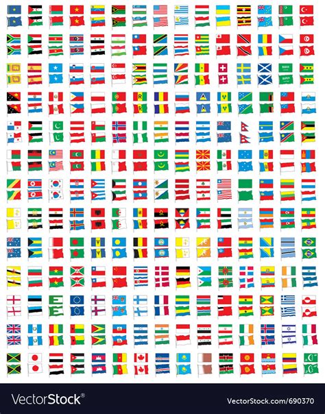 World flags vector by LEfim - Image #690370 - VectorStock