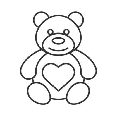 Teddy Bear Outline Vector Art, Icons, and Graphics for Free Download