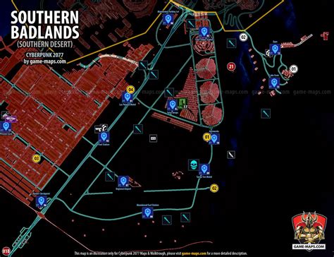 Maps for Badlands in Cyberpunk 2077 (CP77)