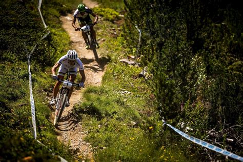 Mountain bike racing (shortened MTB or ATB racing) is the competitive cycle sport discipline of ...