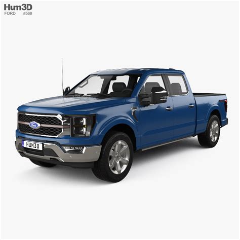 Ford F-150 Super Crew Cab 6.5 ft Bed King Ranch 2022 3D model - Vehicles on Hum3D