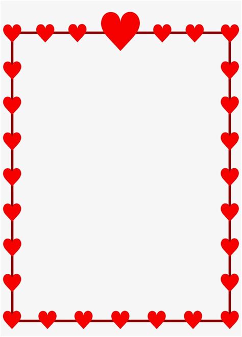 Download Valentine Clip Art Border - Valentines Day Border Clip Art PNG image for free. Search ...