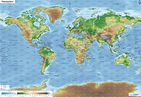 Carte Du Monde Géographie