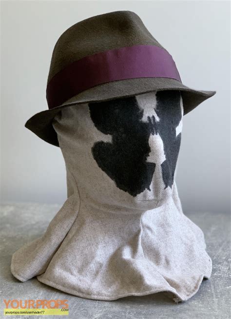 Watchmen Rorschach DC mask (wearable) with hat replica movie prop