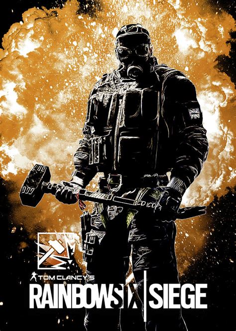 Rainbow Six Siege SLEDGE Digital Art by Long Jun