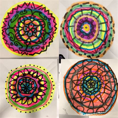 Mandalas showing radial symmetry. 2019 | Camping art, Summer art, Art