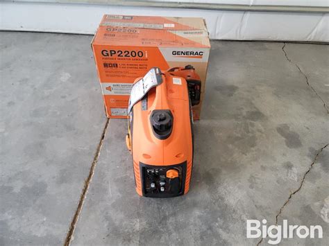 Generac GP2200i Generator BigIron Auctions