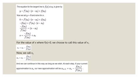 Newton's Method in Calculus | PPT | Free Download