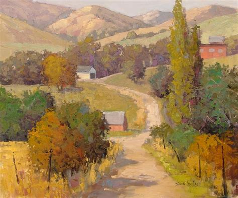 beautiful landscape oil paintings by Sean Wallis ~ art craft projects