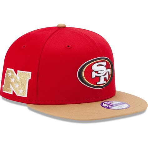 New Era San Francisco 49ers Youth Scarlet/Gold Baycik 9FIFTY Snapback Adjustable Hat