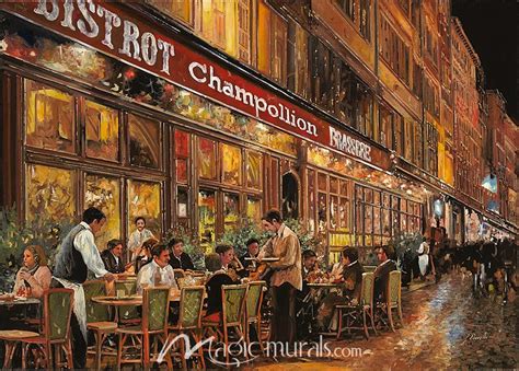 Champollion Italian Bistro Wallpaper Mural by Magic Murals