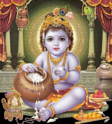 krishna eating butter images - Google Search | Baby krishna, Krishna janmashtami, Krishna birth