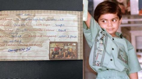 Virat Kohlis Old Slam Book From School Days Goes Viral | Virat Kohli ...