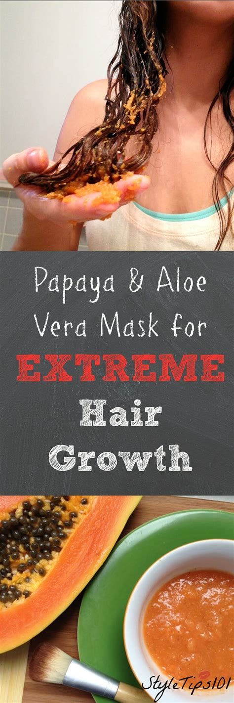 Papaya and Aloe Vera Hair Growth Mask